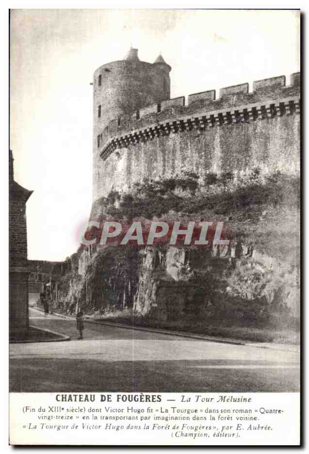 Château de Fougères — La Tour Mélusine — Éditeur Champion, n° de série non visible