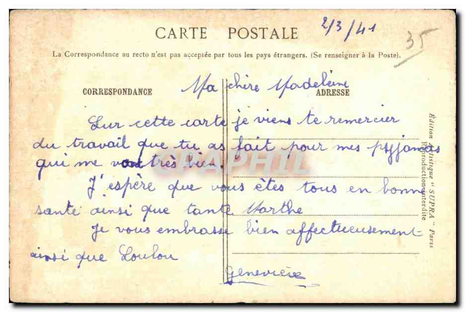 Les Rochers - Habitation de Madame de Sévigné — Édition Musique 'SUPRA' Paris — Reverso