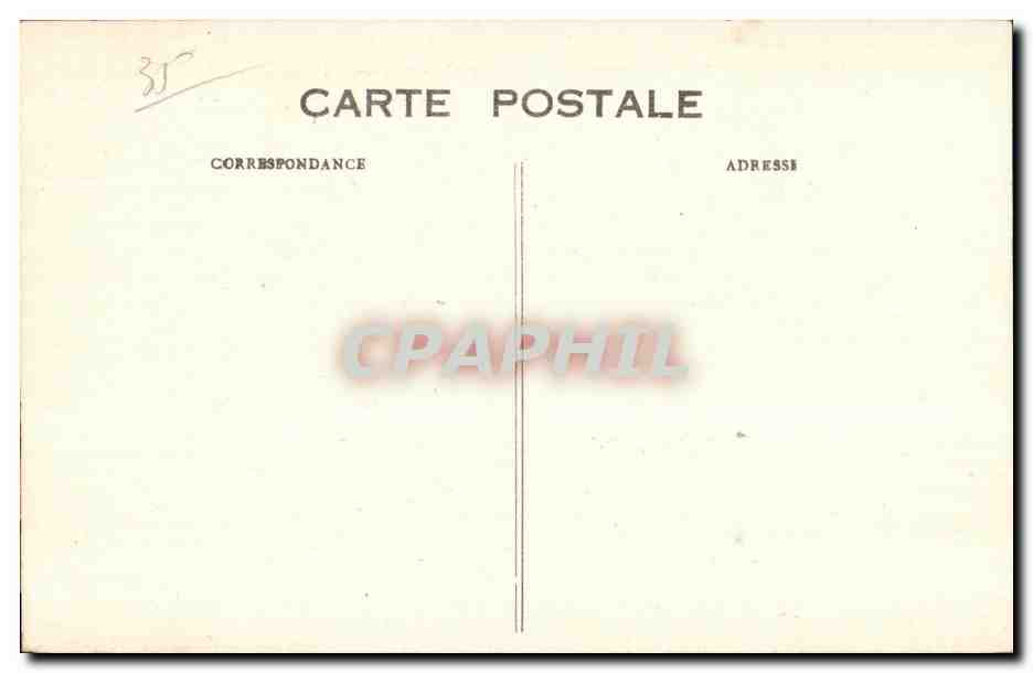 Fougères — La Poterne du Château — Reproduction d'une gravure de Cicéri (1813-1890) — Rückseite