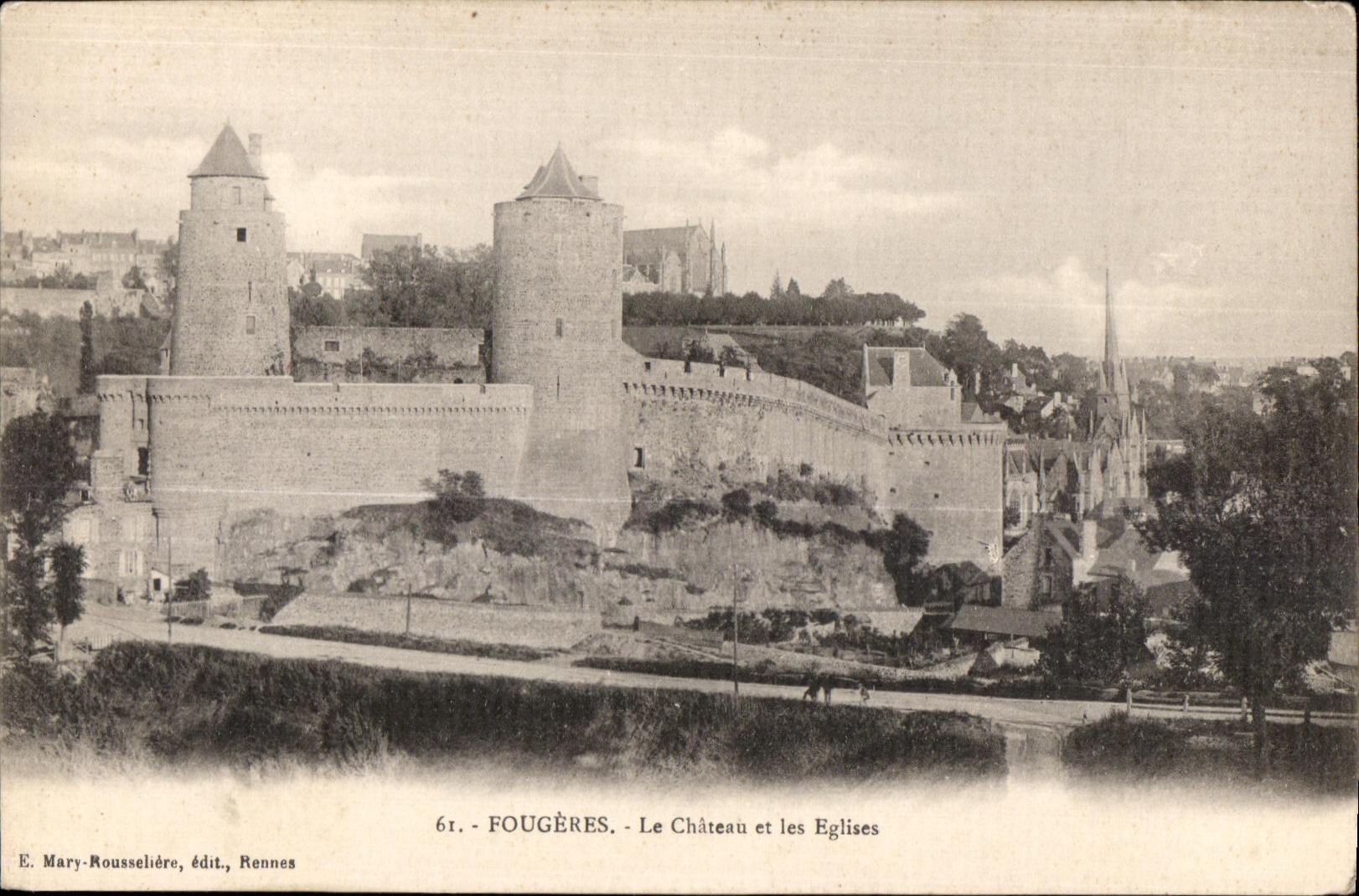 Fougères - Le Château et les Églises — E. Mary-Rousselière, édit., Rennes
