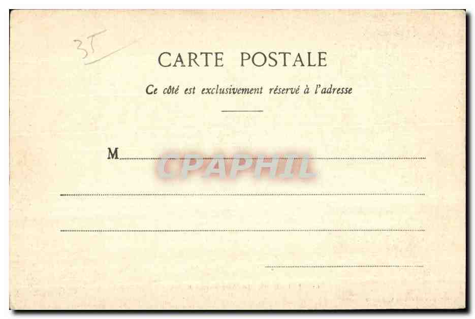 Fougères - Le Château et les Églises — E. Mary-Rousselière, édit., Rennes — Rückseite