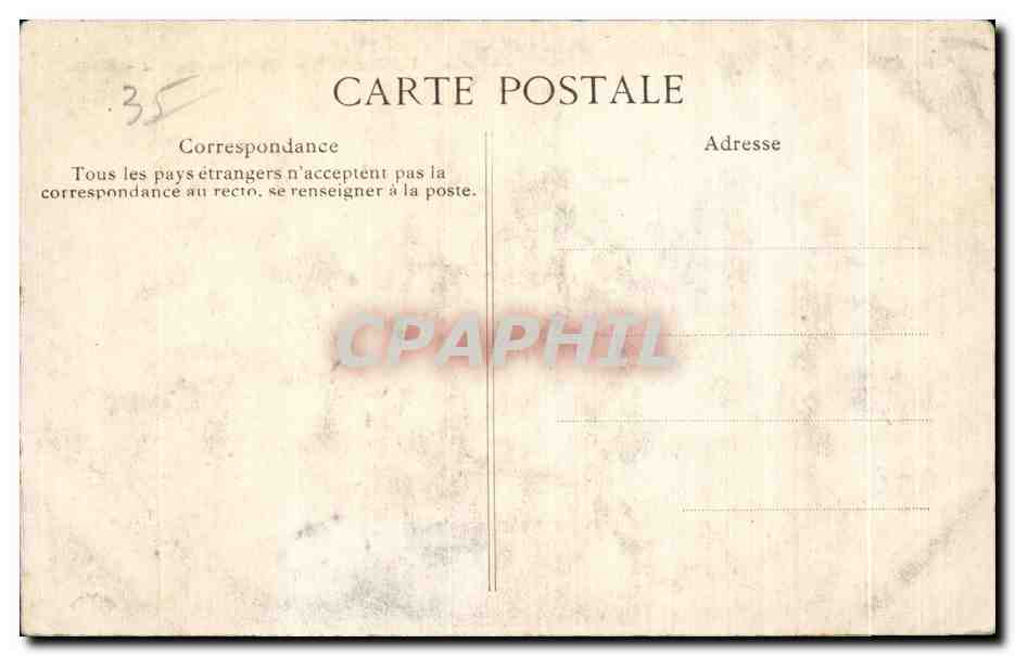 Fougères — Teil des Schlosses — Ruinen — Verleger: 1842 — Rückseite