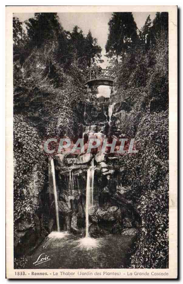 Rennes - Le Thabor (Jardin des Plantes) - La Grande Cascade — Loïc, éditeur