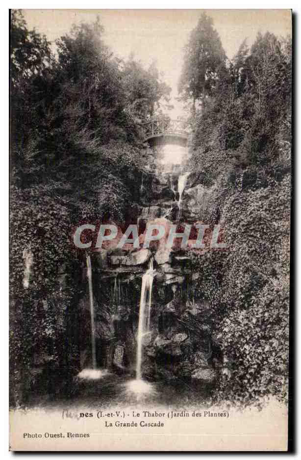 Le Thabor (Jardin des Plantes) - La Grande Cascade — Photo Ouest, Rennes