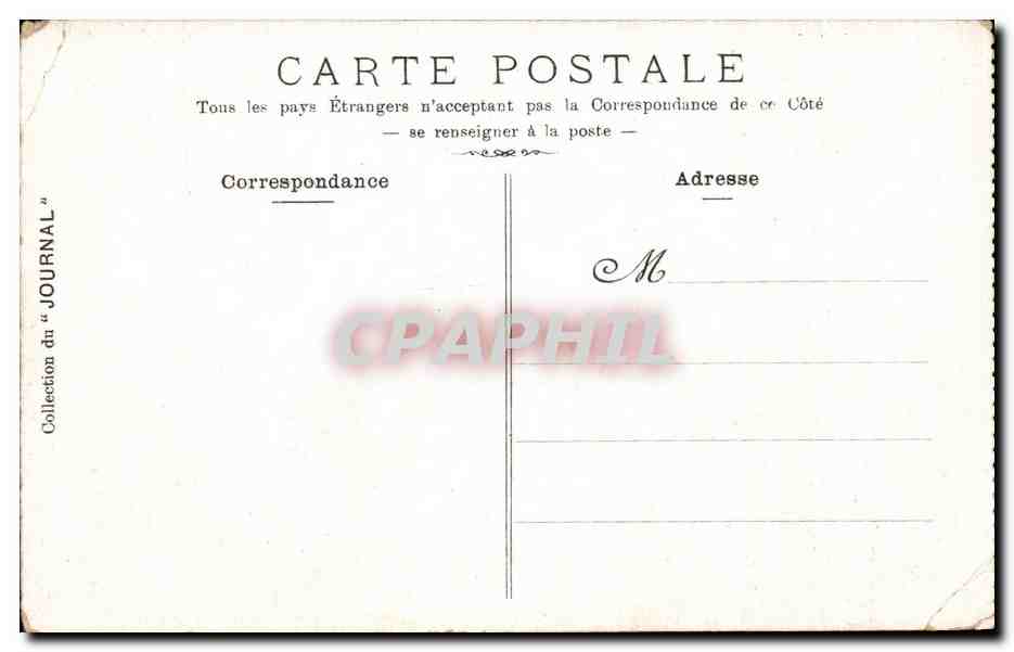 CPA Versailles Le Palais et le Parc — Verso
