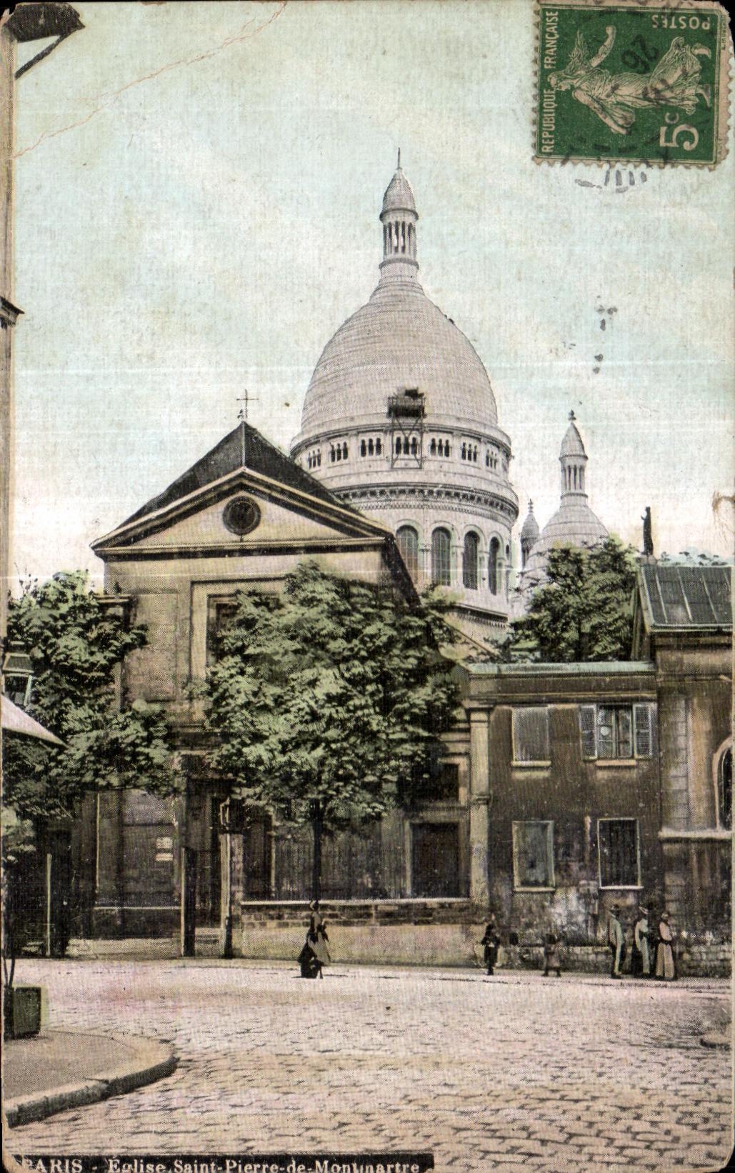 CPA Paris Eglise Saint Pierre de Montmartre Sacre Coeur