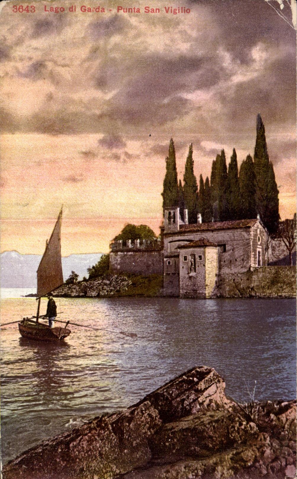 CPA Lago di Garda Punta san Vigillo Italie Italia 
