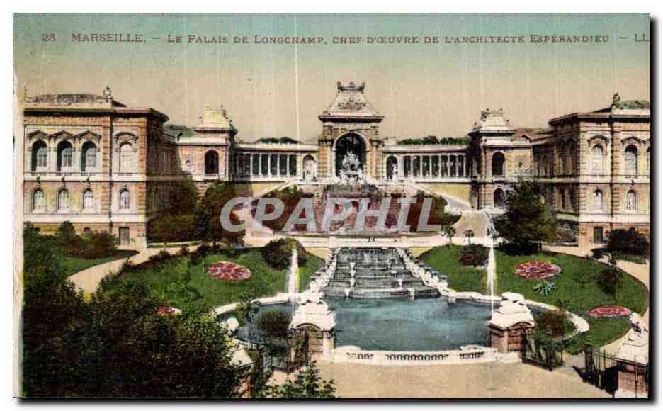 CPA Marseille Le Palais De Longchamp Chef D oeuvre De L Architecte Esperandieu