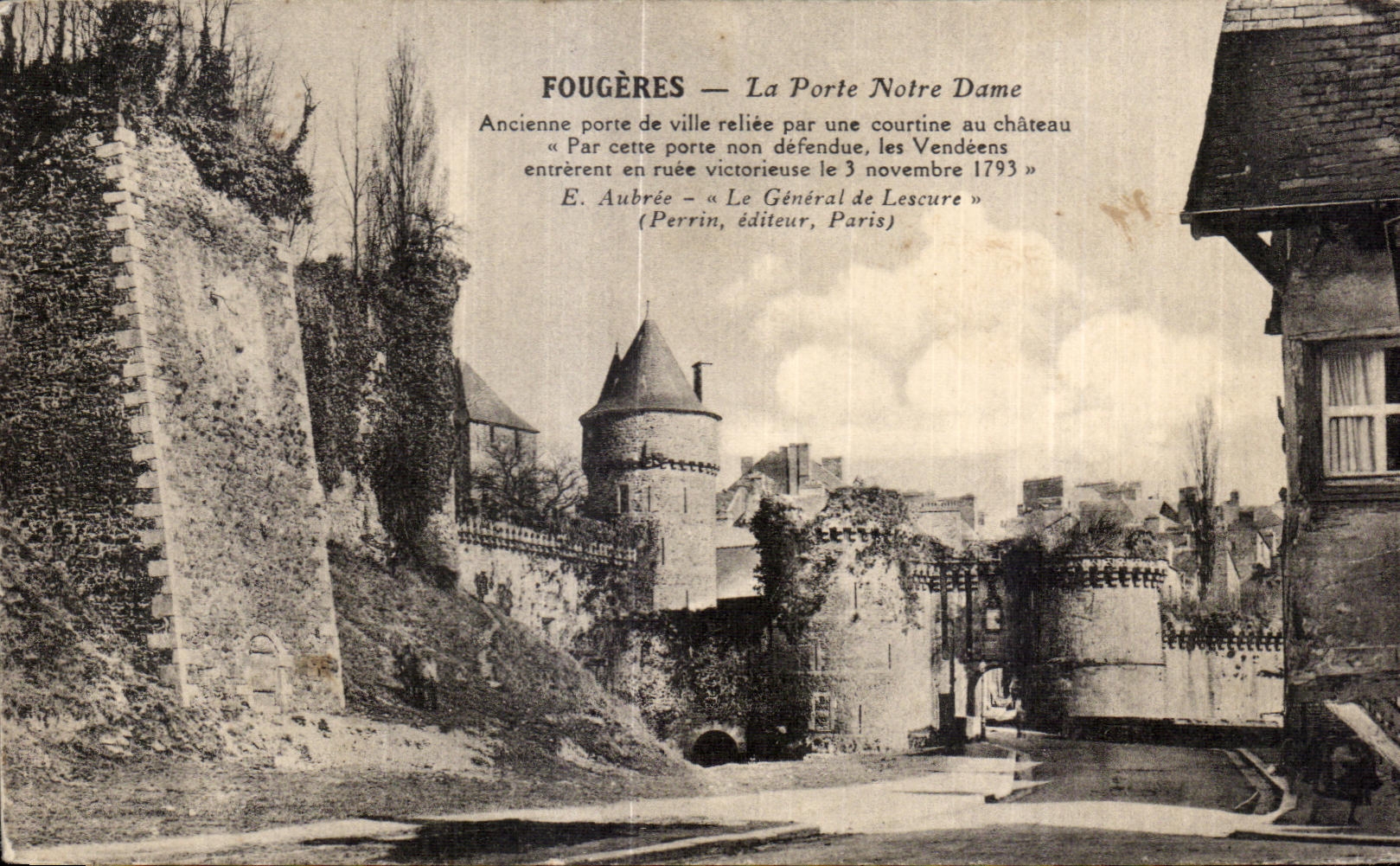 Fougeres — La Porte Notre Dame — Perrin, Verlag, Paris