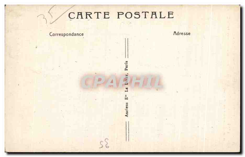 Schloss Fougères — Tour de Coigny — Verlag E. A. Clèche — Rückseite