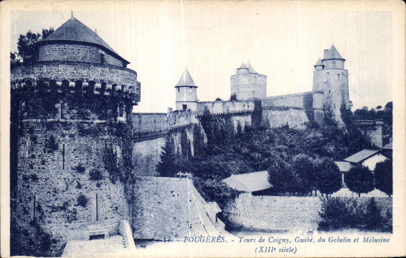 Fougeres - Torri di Coigny, Guibé, du Gobelin e Mélusine (XIII secolo)