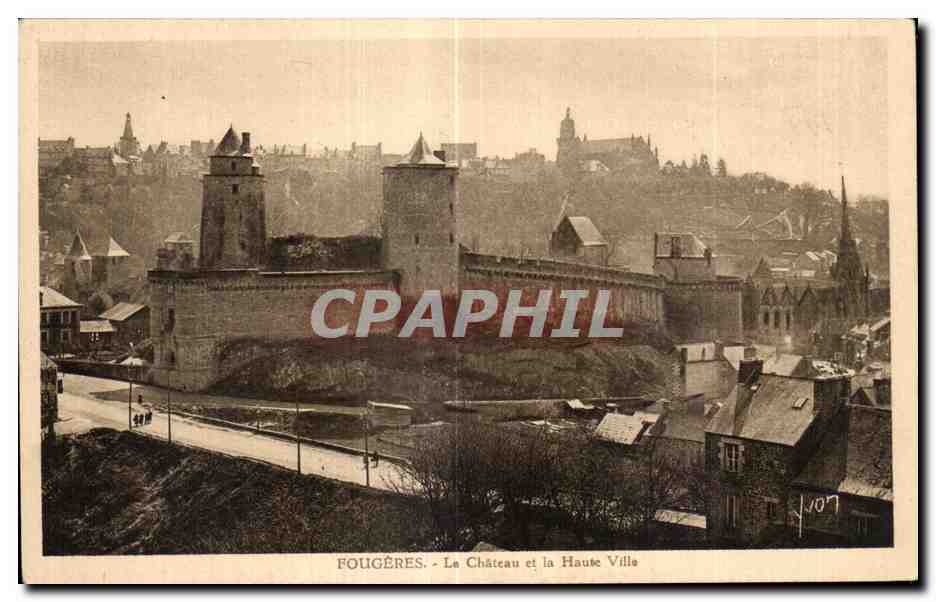 Fougères - Le Château et la Haute Ville — Éditions d'Art Yvonne, Paris