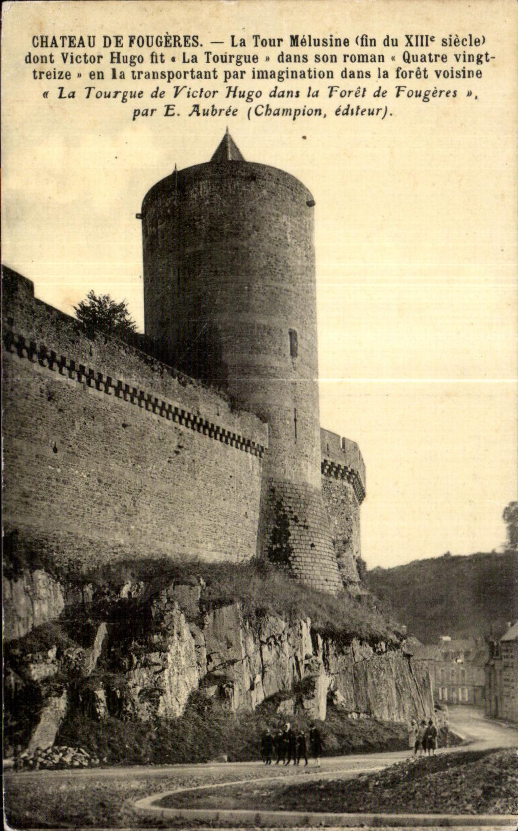 Castillo de Fougères — La Torre de Melusina (finales del siglo XIII) — de E. Aubrée (Champion, editor)