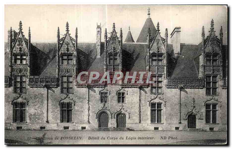 Schloss Josselin — Detail des inneren Logis — ND Phot.