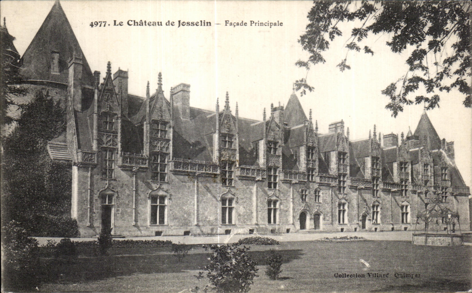 Le Château de Josselin — Façade Principale — Collection Villard Calmier