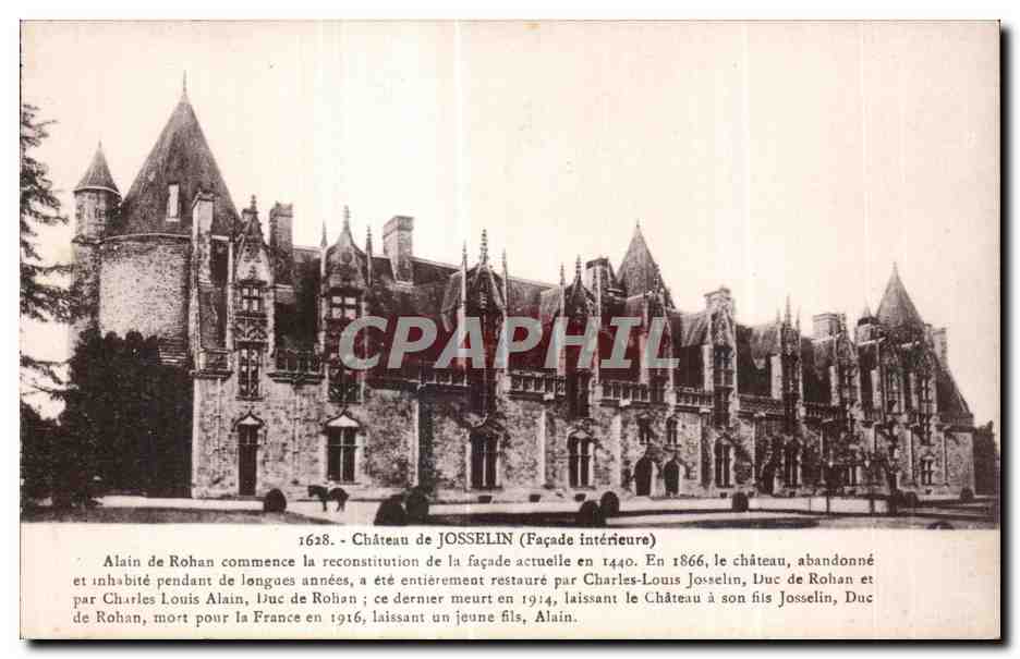 Château de Josselin — Façade intérieure — Laurent-Néret