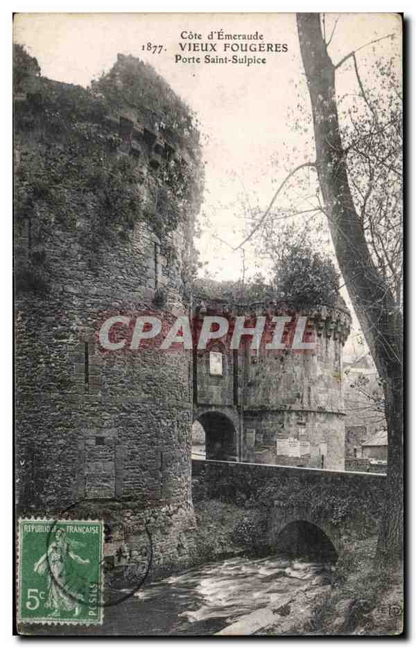 Porte Saint-Sulpice — Côte d'Émeraude, Vieux-Fougeres — éditeur inconnu, n° de série non visible