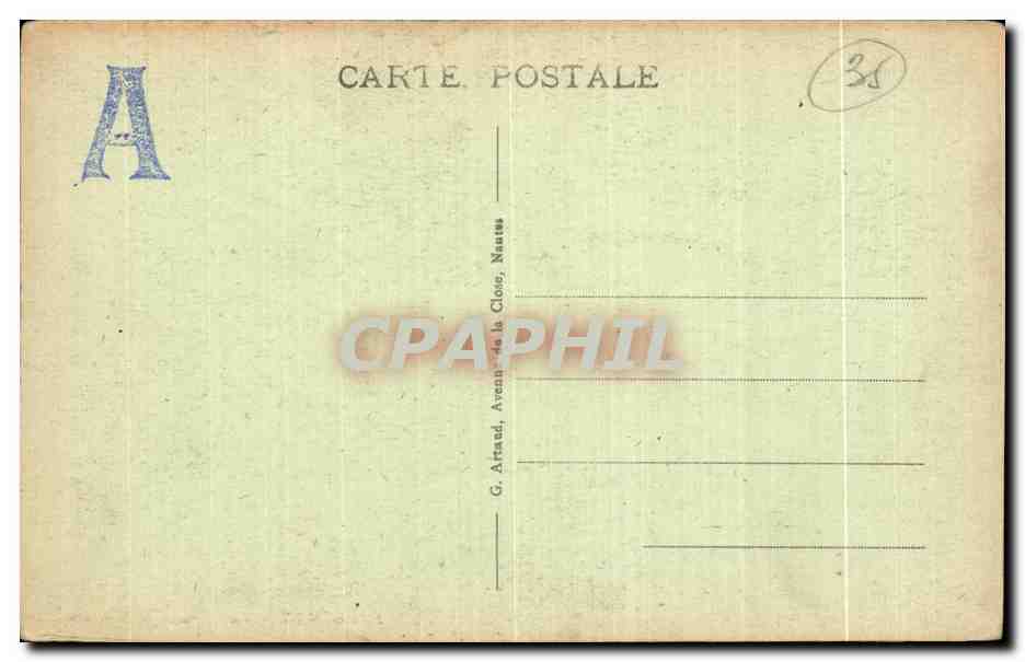 Fougères - Tours Raoul e Surienne — editore G. Artaud, Nantes, n°31 — Verso