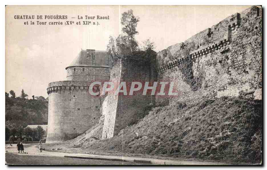 CPA Chateau De Fougeres La Tour raoul et la Tour carree