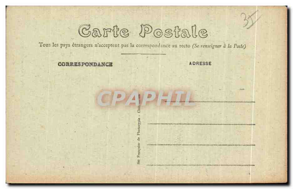 Feugères (Il-et-V) — L'ingresso del Castello — Lato interno — Mary-Ilousselière editore Rouen — Verso