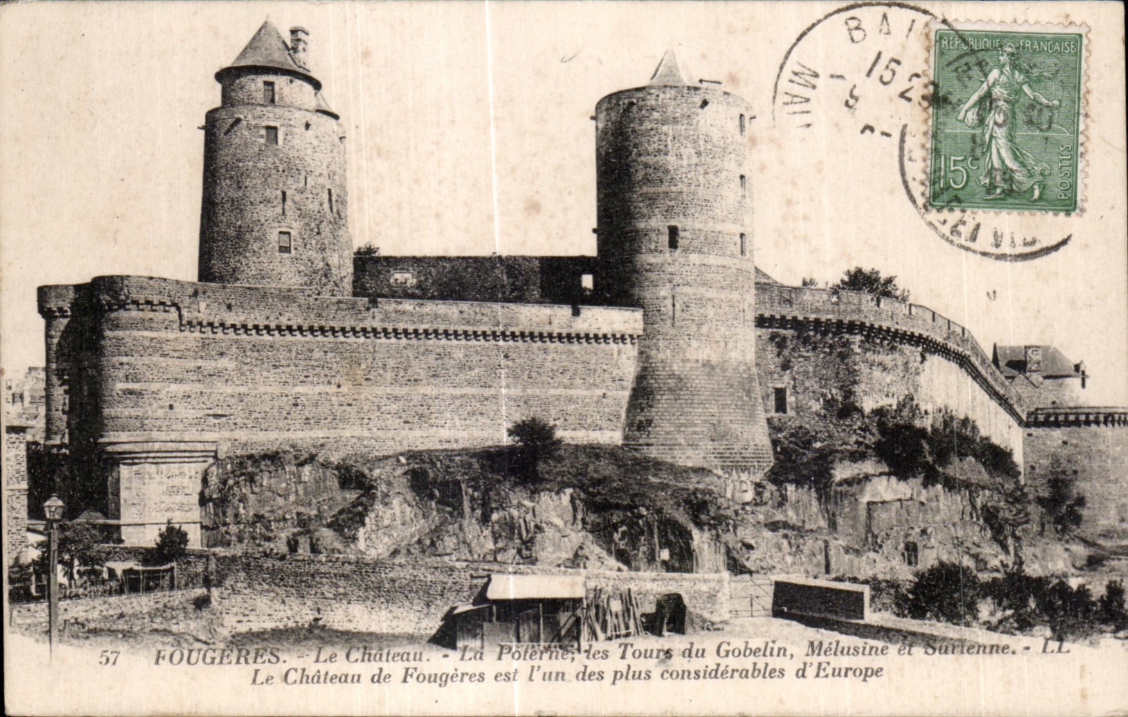 Fougères - Il Castello - La Pôtérne, le Torri del Gobelin, Mélusine e Sutienne - LL