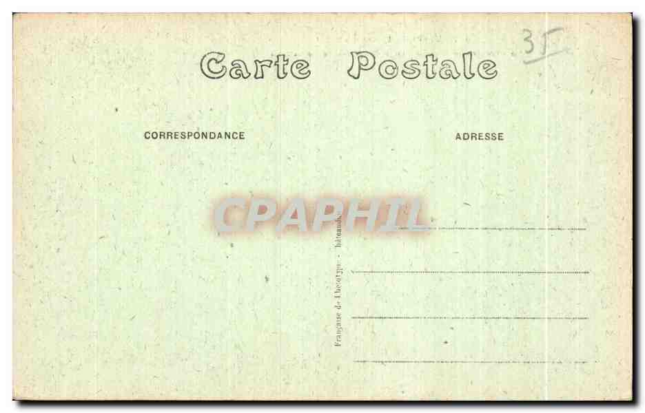 Forêt de Paimpont (Ille-et-Vilaine) — Rochers dominant la Vallée de l'Aff près de Rochepplate — éditeur inconnu, n° 4667 — Reverso