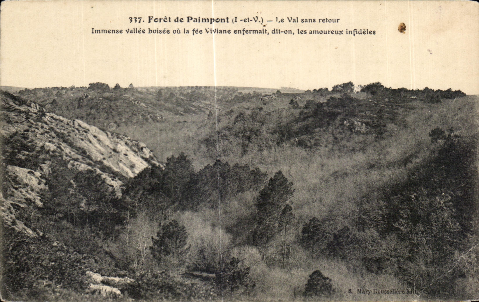 Forêt de Paimpont (Il-et-V.) — Le Val sans retour — E. Mary-Roussellier édit. France