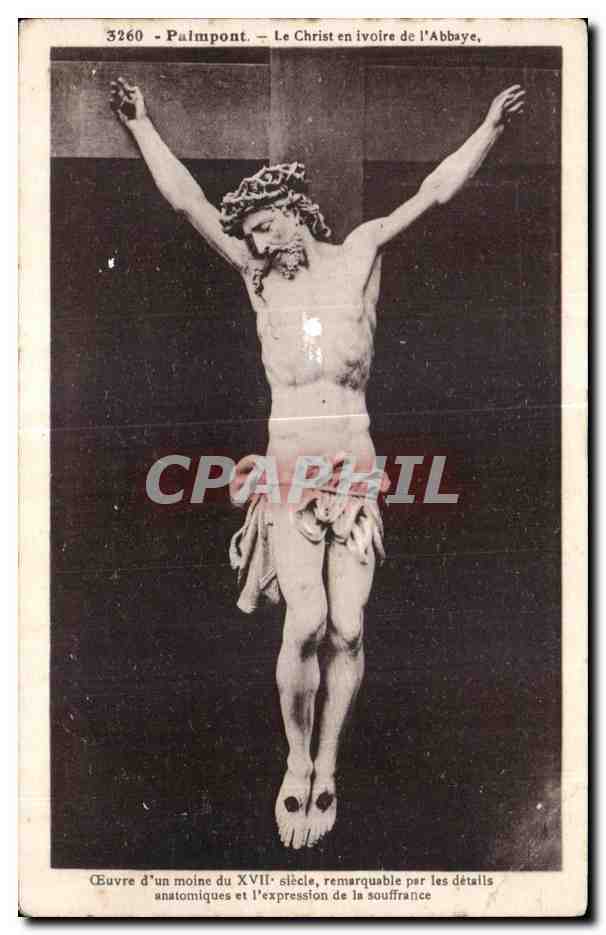 Palmont - Le Christ en ivoire de l'Abbaye — œuvre d'un moine du XVIIe siècle