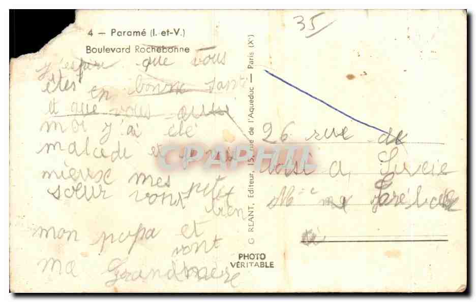 Boulevard Rochebonne — Paris — F. Rouxel, photographe — Reverso