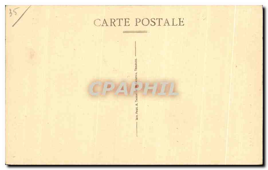 CPA Redon L Hotel de Ville et la Tour — Rückseite