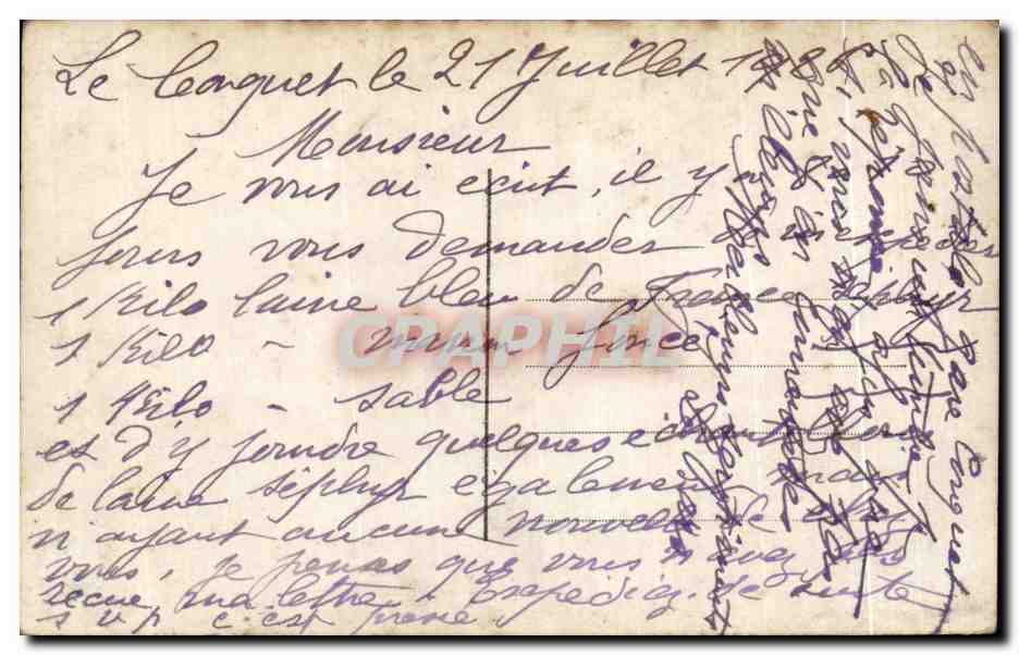 CPA Rueil La Malmaison (Vue Prise Du Parc) — Verso