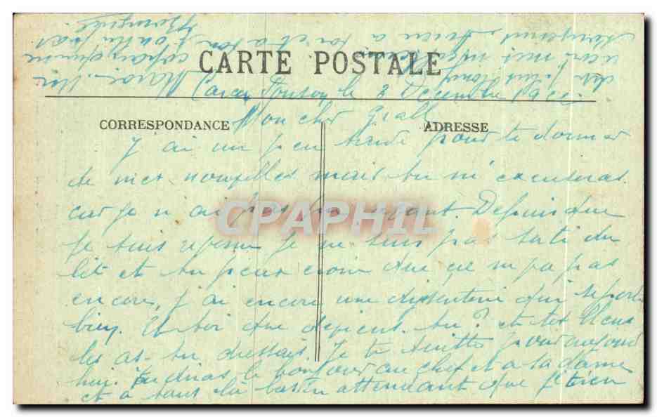 CPA Bordeaux Gross Cloche — Verso