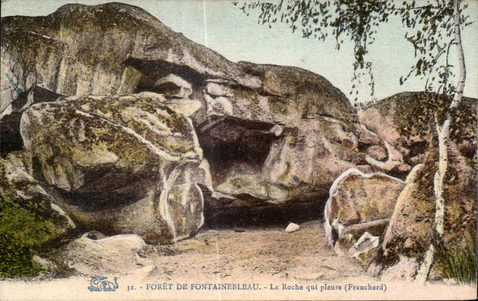 Bosque de Fontainebleau — La Roche qui pleure (Franchard) — Editor no identificado, n.º 31