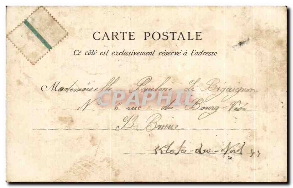 CPA Alencon Porche de L Eglise Notre Dame — Back