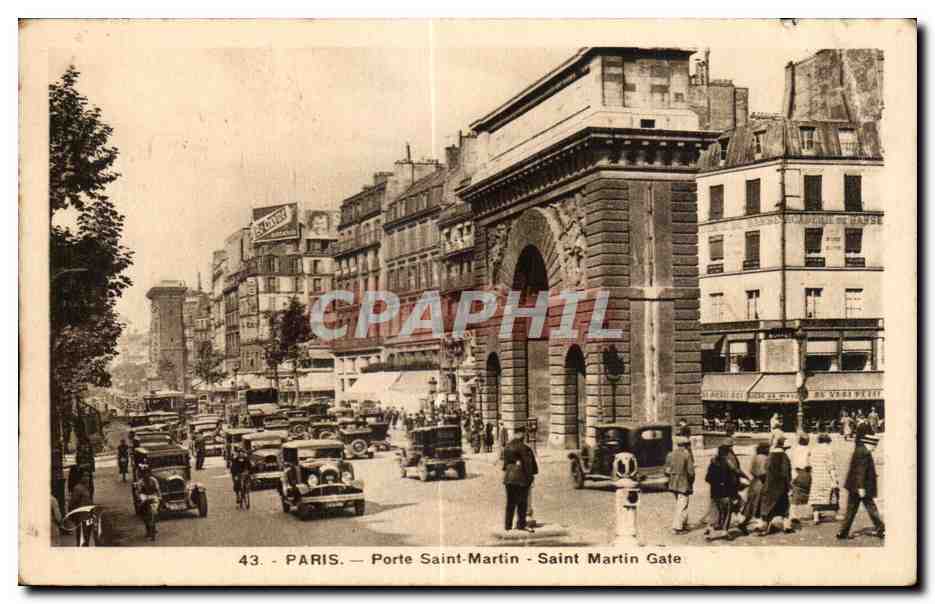 CPA Paris Porte Saint Martin Saint Martin Gate