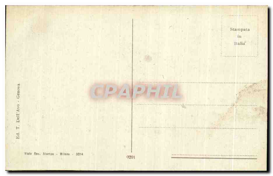 CPA Saluti Da Genova Italie Italia — Rückseite