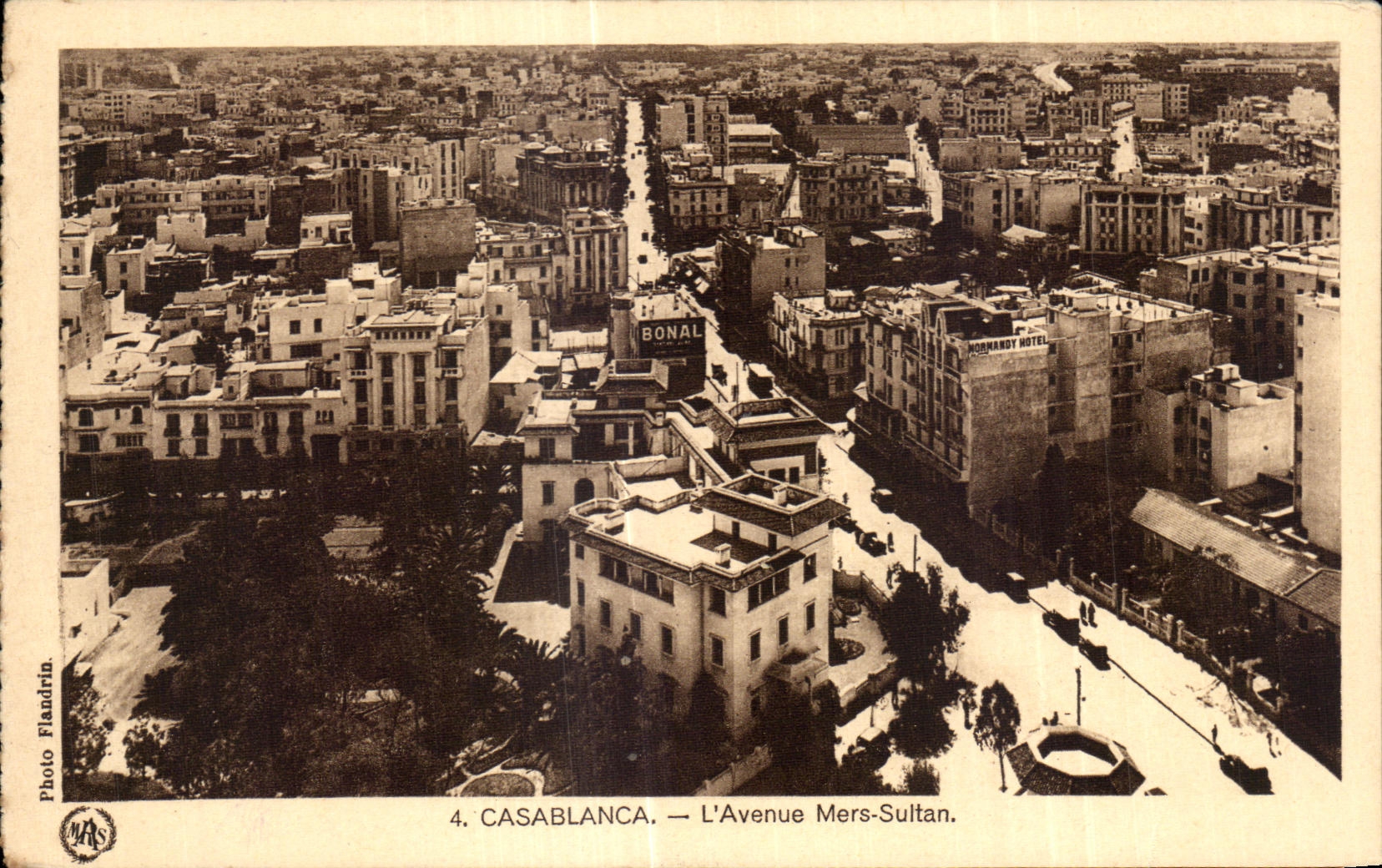CPA Maroc Casablanca L Avenue Mers Sultan