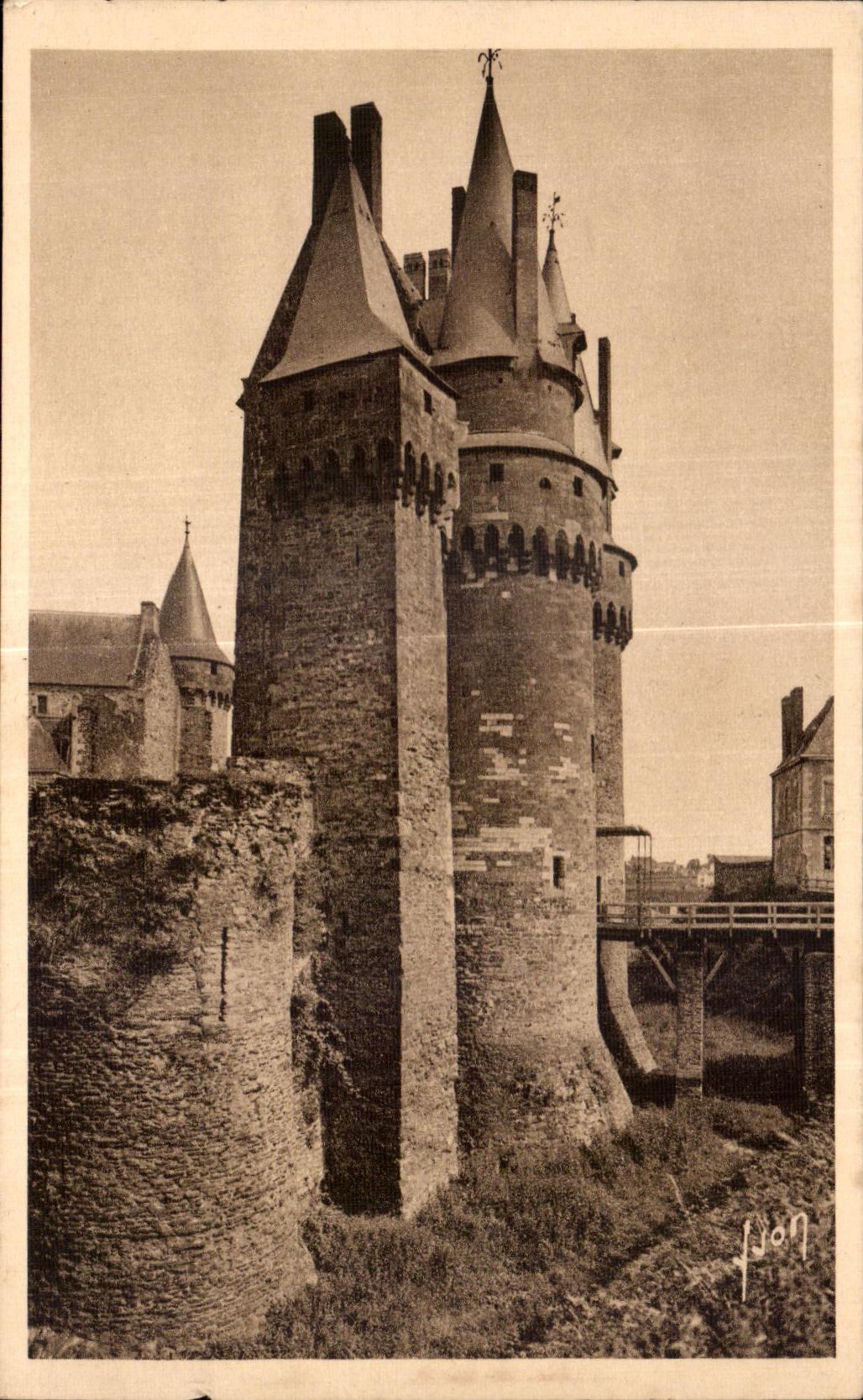 Vitré (Ille-et-Vilaine) — Die quadratische Turm des Châtelet — Éditions d'Art VYON