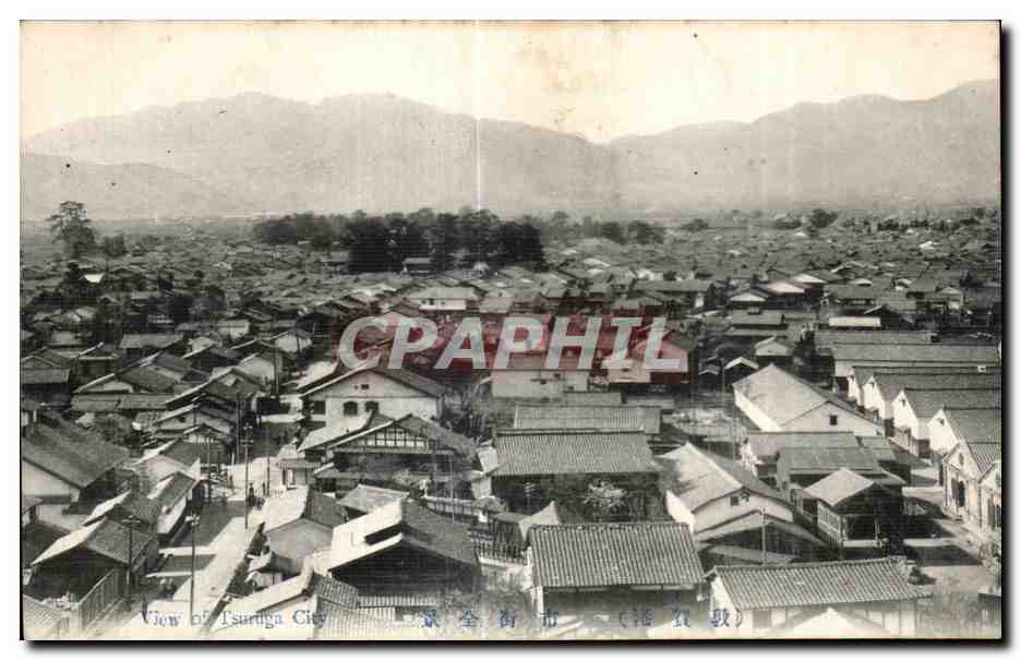 CPA Japon Japan Nippon View of Tsuruga City