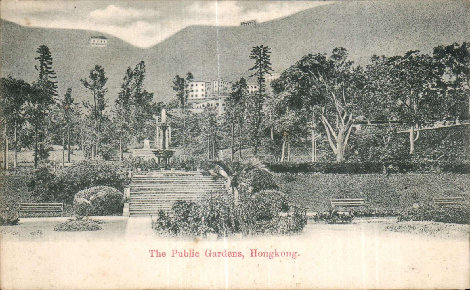CPA The Public Gardens Hongkong Chine China 