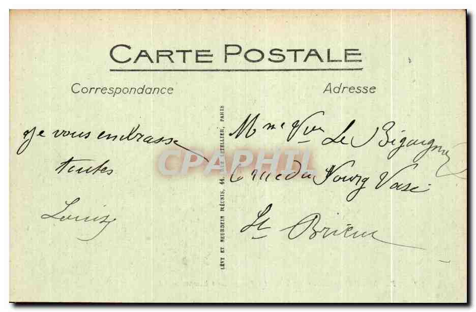 CPA Plombieres Les Bains La Vierge des Champs — Rückseite