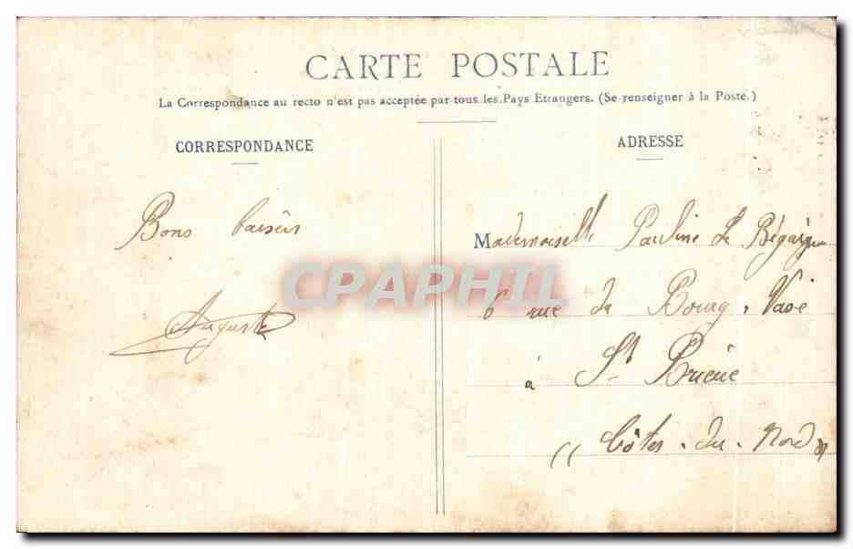 CPA Reims Vue longitudinale de la Cathedrale — Rückseite