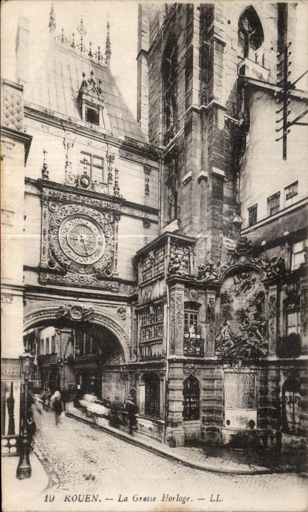 CPA Rouen Le Grosse Horloge 