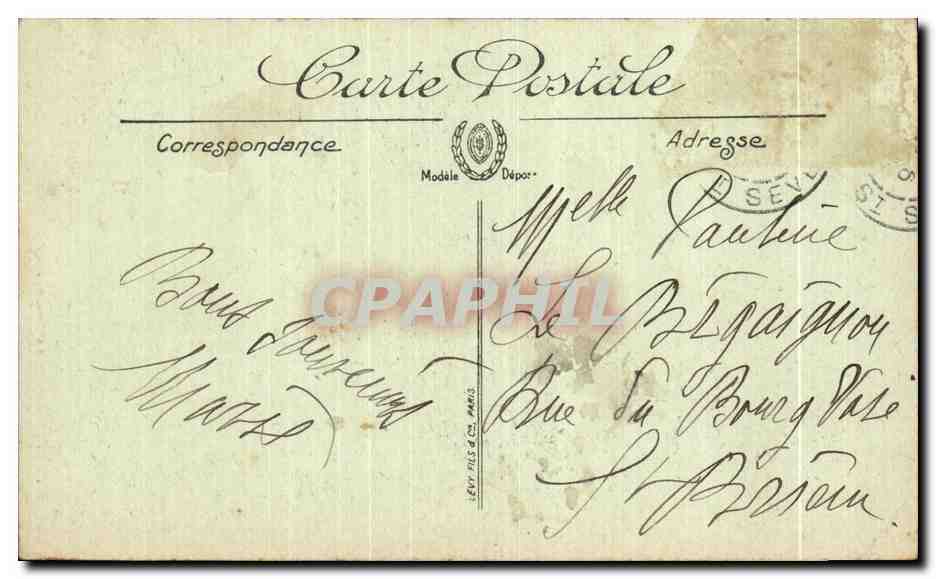 CPA Rouen Le Grosse Horloge  — Verso