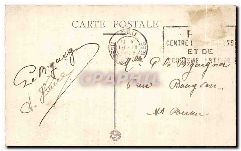 CPA Chateau de Pau Salle a Manger — Rückseite