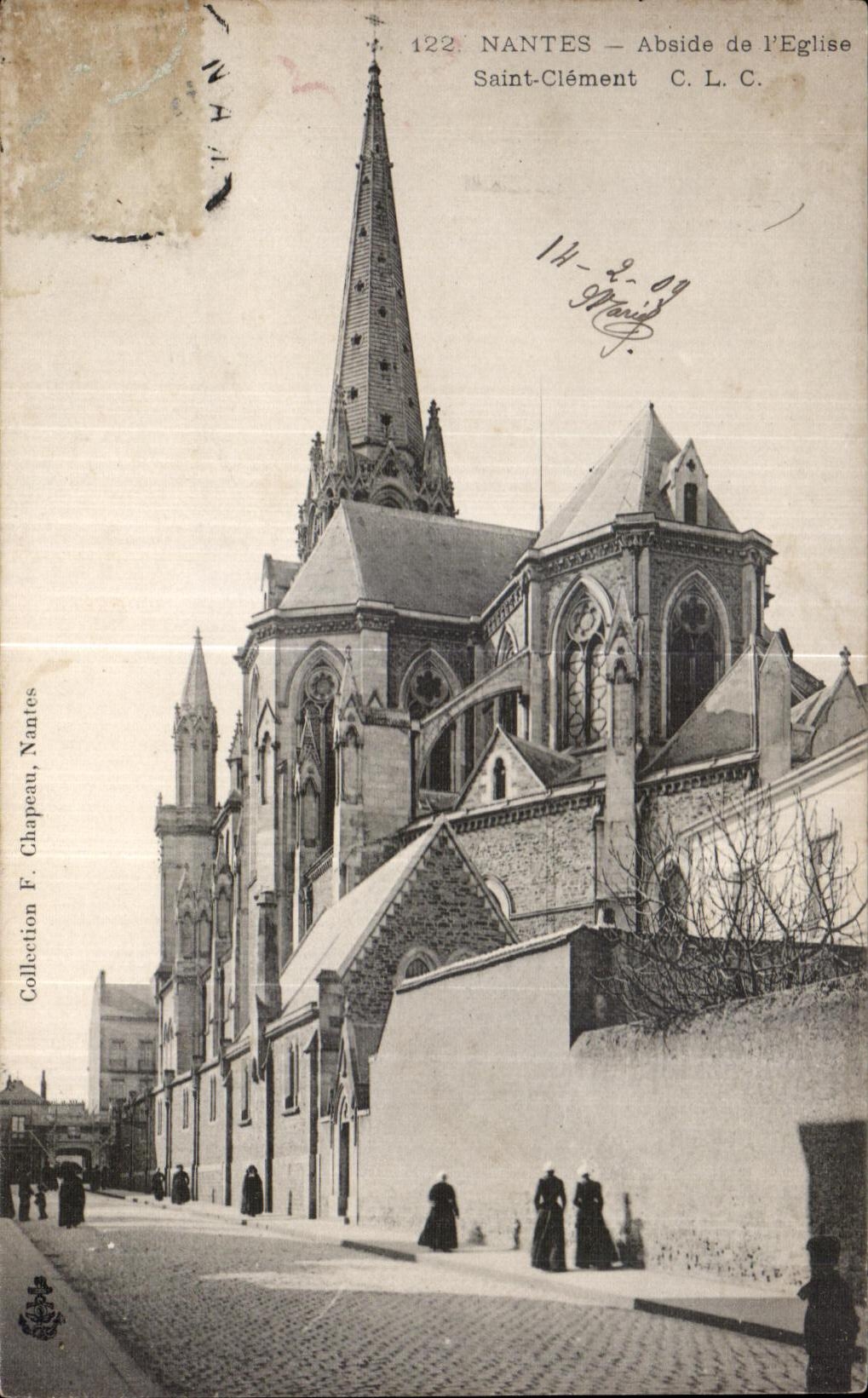 CPA Nantes Abside de I Eglise Saint Clement