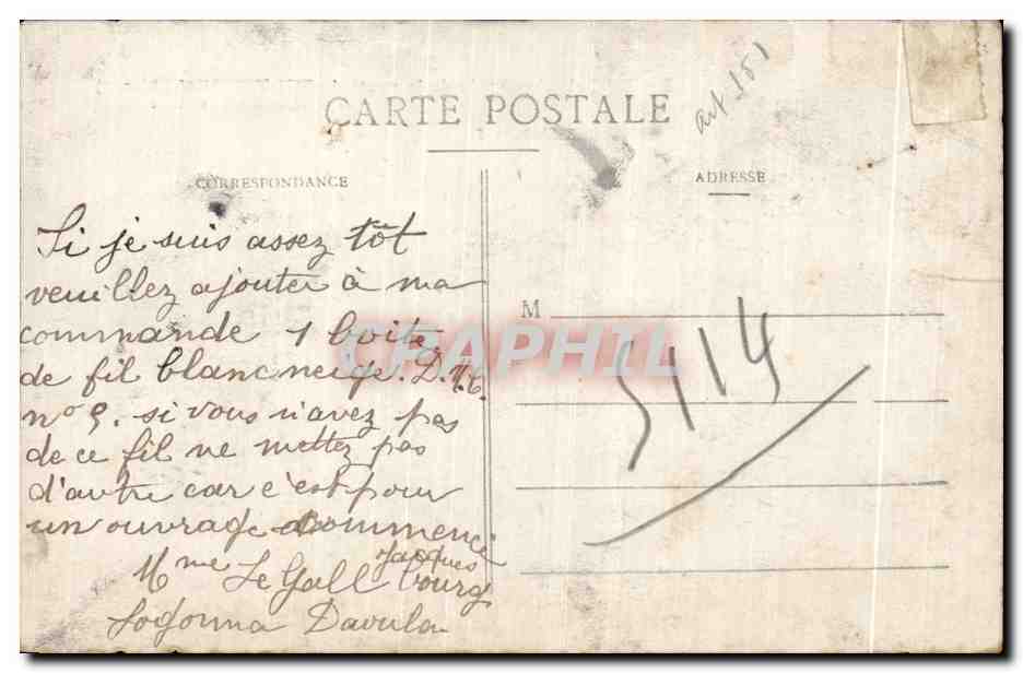Le Reichakerkopf près de la route de SULTZEREN (Alsace) — Ad. Welck, Saint-Dié - N 12764 — Rückseite