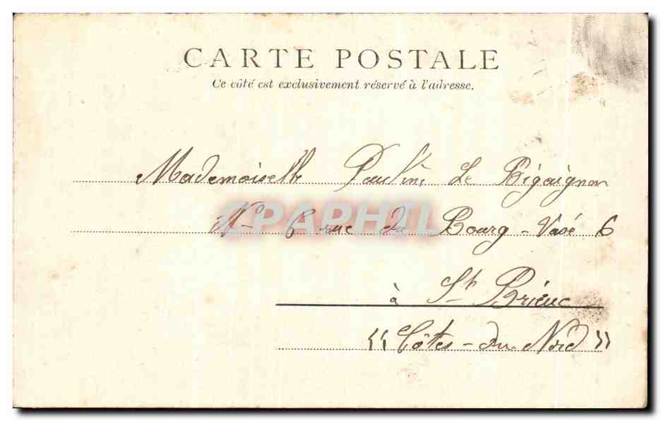 Place Bellecour, Monument Louis XIV — Lyon, 1903 — Yann, n° 27019 — Achterkant