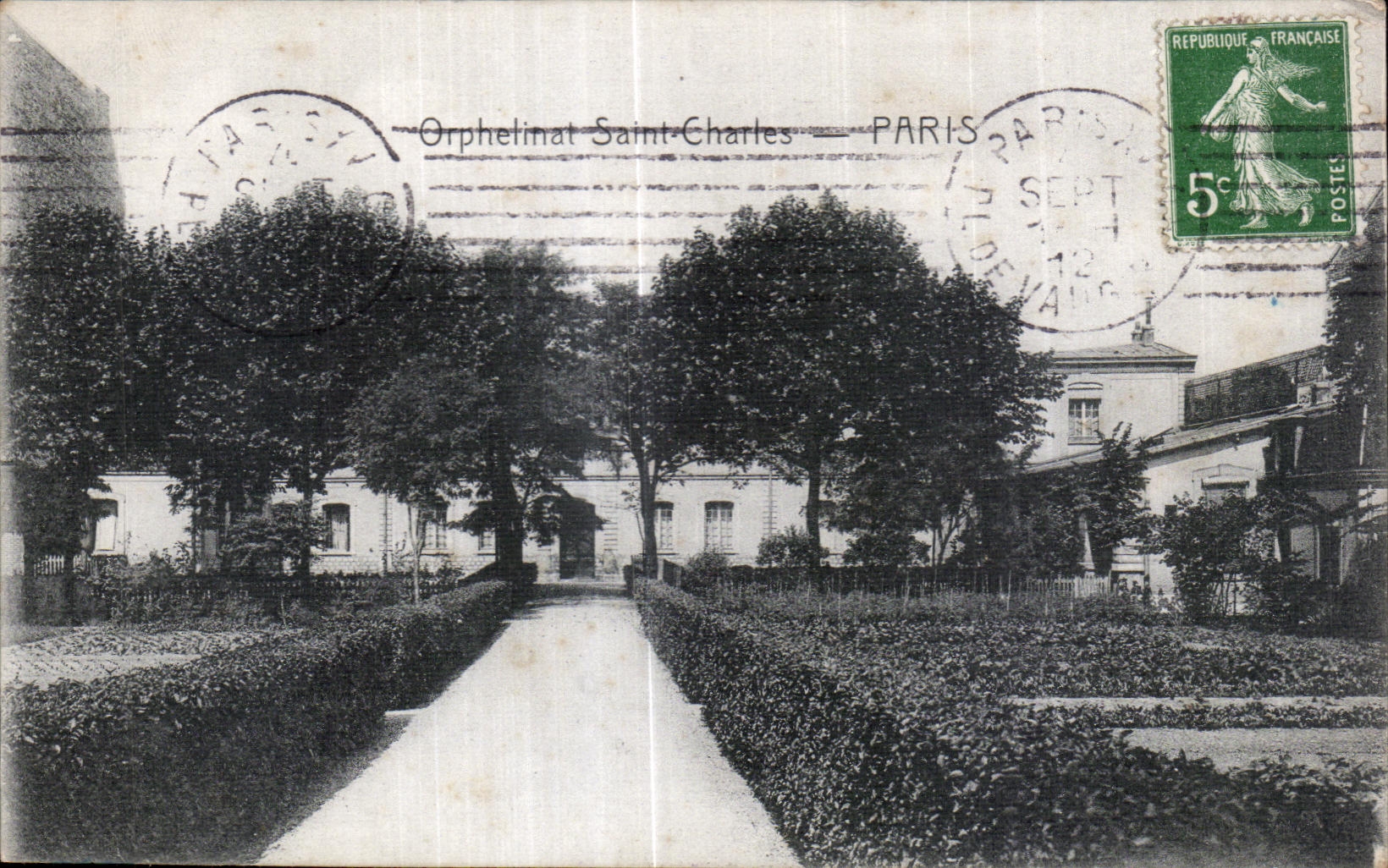CPA Orphelinat Saint Charles Paris 