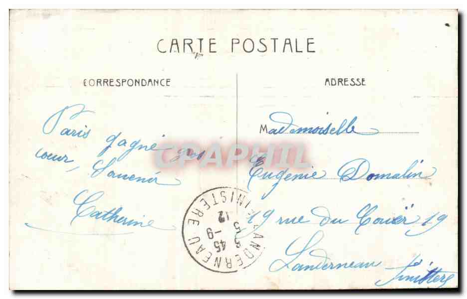 CPA Orphelinat Saint Charles Paris  — Rückseite